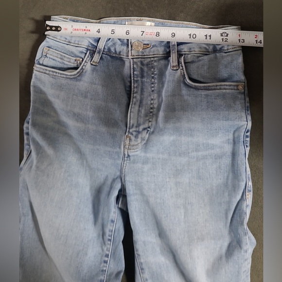 Frame Le Crop Mini Boot Jeans in Blue. - Picture 7 of 9